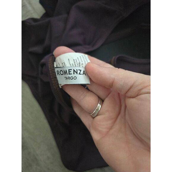 Women's Romenza Targo One Piece Swimsuit Tummy Control Slimming‎ Purple and Blue - Picture 9 of 11